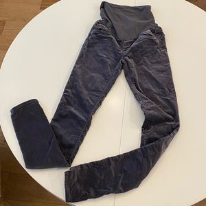 AG Maternity Grey Velvet Pants Never Worn 26R